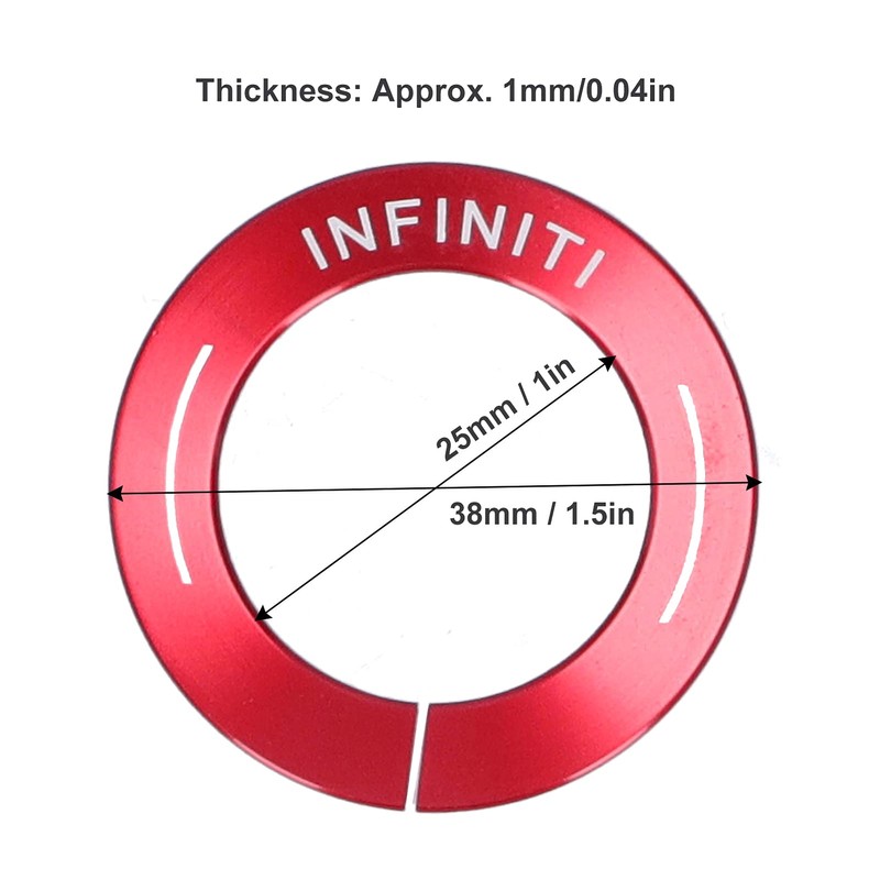 Cunyuer Engine Push Start Stop Button Cover Compatible with Q50