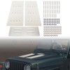 REARACE Vented Hood Louver Kit Fit for Jeep Wrangler TJ