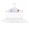 Pack of 8 Baby Clothes Hangers Pink, White or Blue