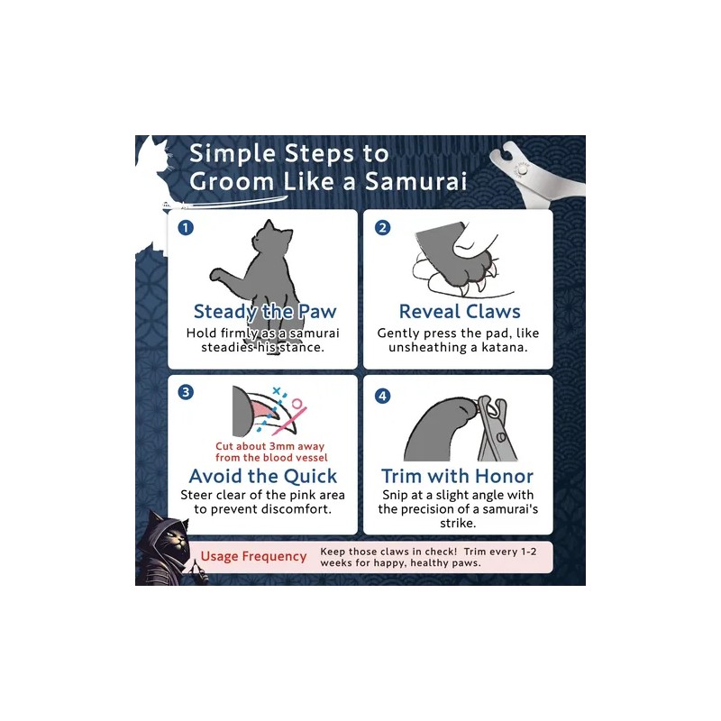 Cortaúñas Para Gatos De Grado Samurai Recomendado Por Vete