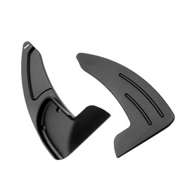 HIBEYO for 2015-2019 Dodge Challenger paddle shifters Trim Cover for Dodge Paddle Shifter Extensions Metal Steering Wheel Paddle Shifter Interior Decoration Accessories-Black