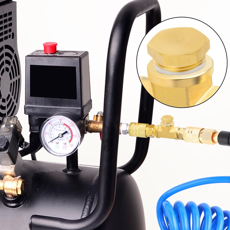 TAISHER 15PCS Brass Outer Hex Thread Socket Pipe Plug Fitting