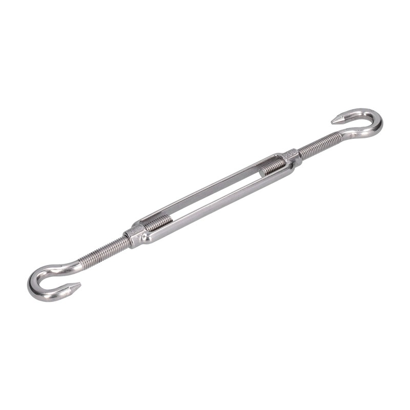 5Pcs Turnbuckle Hook and Hook Wire Rope Tension 304 Stainless