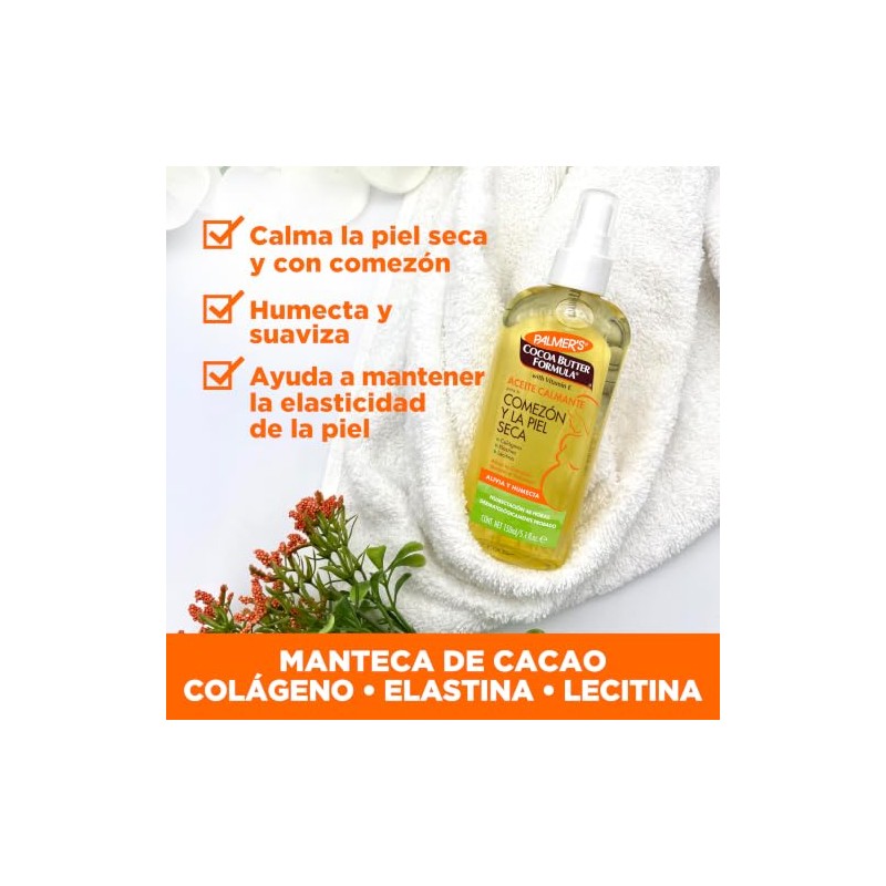 Palmer's Cocoa Butter Formula Aceite Calmante para la Comezón y