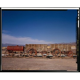 HistoricalFindings Photo: Twenty Mule Team Borax Wagons,Death Valley Junction,Inyo County,California,CA,1
