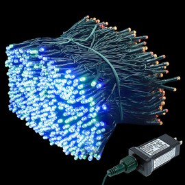 XUNXMAS 800 LED Christmas String Lights Indoor Outdoor 272ft Super Long Colourful Christmas Tree Lights, 8 Lighting Modes UL Certified Waterproof Fairy Lights for Christmas Patio Party Decor