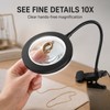 10X LED Magnifying Glass Desk Lamp with Clamp, 3 Color