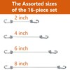 YELIER Mini Bungee Cords with Hooks. Versatile Outdoor Bungee Cord