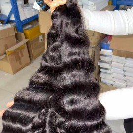 Wholesale Higher Grade Raw Hair Vietnamese Burmese Curly Hair Cambodian Natural Wave Hair One Donor Hair Weave Bundles Extensioncolor: burmese loose, Stretched Length: 24 Inches