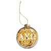 Sorority Shop Alpha Chi Omega Ornament - 8cm Clear Plastic