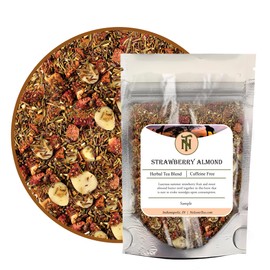 Nelson's Tea - Strawberry Almond - Rooibos Loose Leaf Tea - Caffeine Free - Red & green rooibos tea, almonds, and strawberries (Sample)