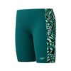 Speedo Boys Digital Panel Jammer Swim Trunks Swimmers Green Size