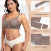 SINFLA Wireless Bras for Women Mesh Crossover Bras Seamless Full