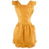 LilMents Retro Adjustable Ruffle Apron with Pockets, Small to Plus
