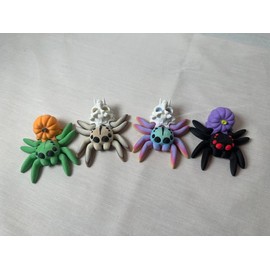 3D Printed Articulating Spider Decorative Figurine - Color: Black