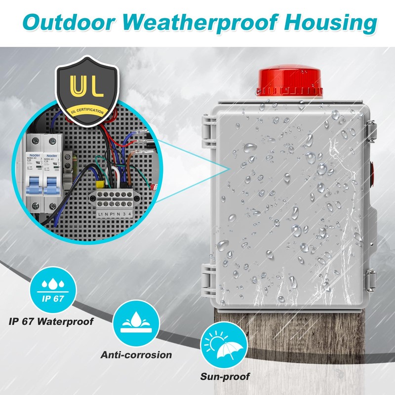 Septic Pump Alarm, Zuomeng High Water Alarm for Sump Pump