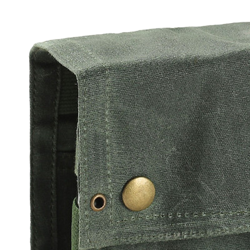 Outdoor Spice Bottle Bag Foldable 9 Pockets Portable Canvas Seasoning