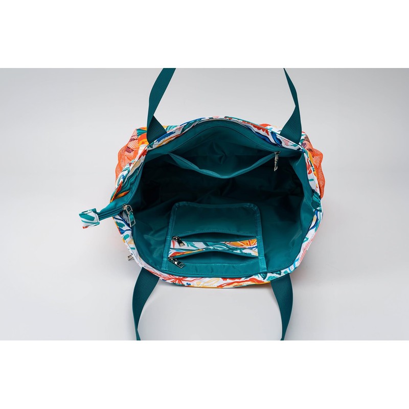 Solance Large Shopping Tote Bag Shoulder Gym Beach Travel Bag