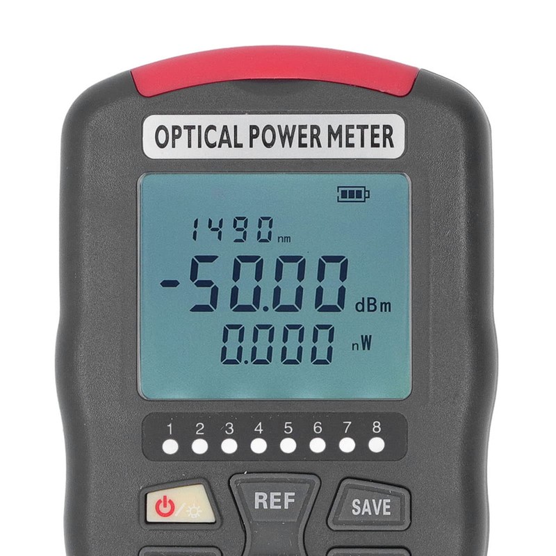Fiber Optic Power Meter, Optical Power Tester LED Light Calibration