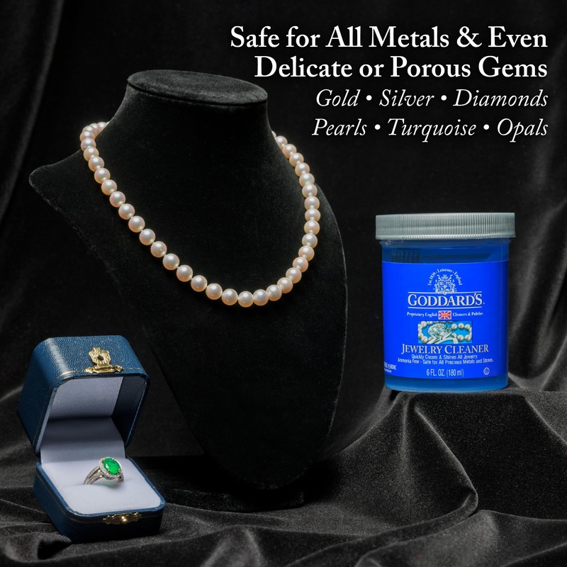 Goddard's Jewelry Cleaner, Tarnish Remover, Cleaning Solution for Silver, Gold,