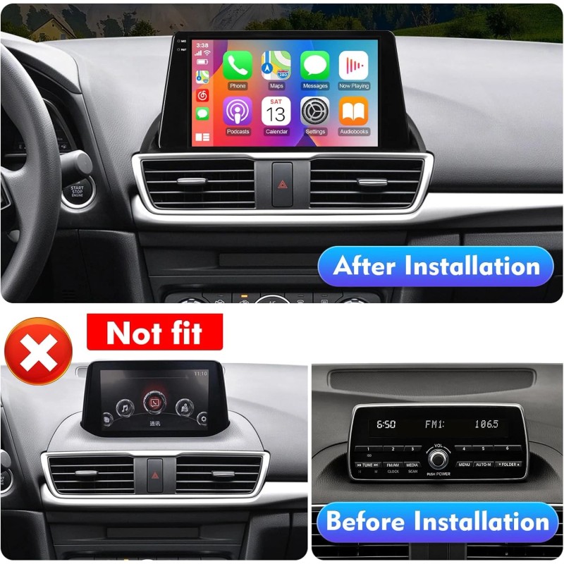 Unbranded Apple Carplay Android 12 32G Cam WIFI GPS Car