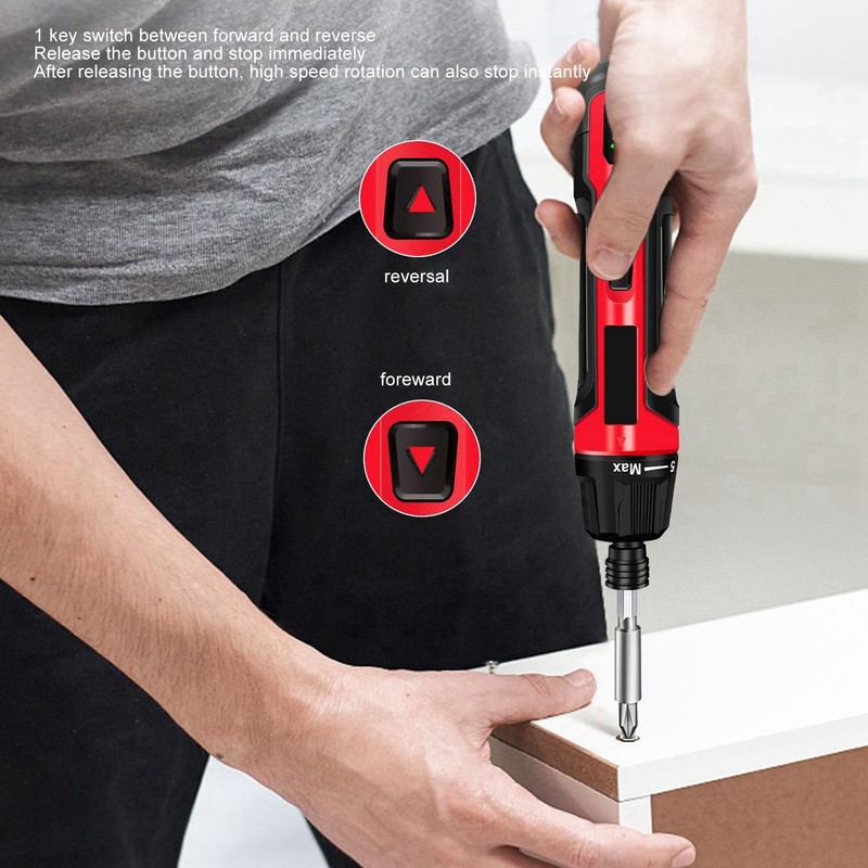 Electric Screwdriver Kit Large Torsion Rechargeable Multifunctional Mini Screw Driver