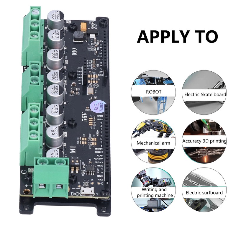 Motor Control Module Dual Drive Controller Board Brushless FOC BLDC