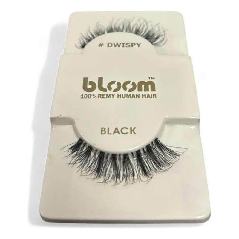 12 Pestañas Tira Bloom 100% Natural Docena Solo Modelo #dw