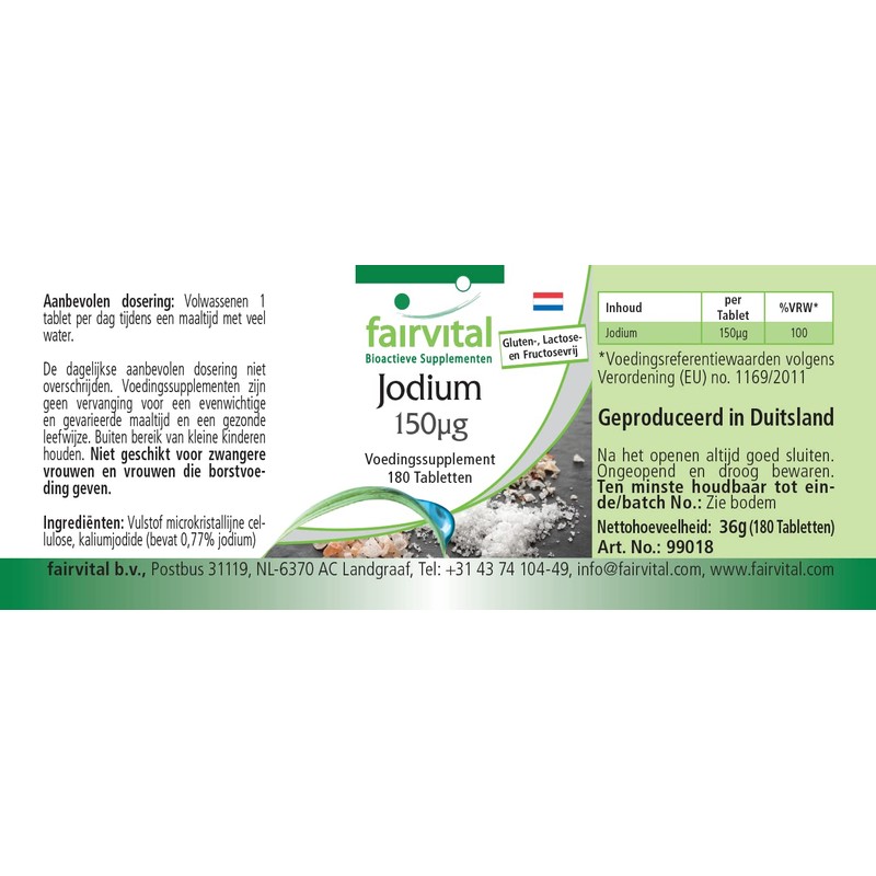 180 Tablets, Vegetarian Tablets Hochdosiert 150 mcg Iodine (Potassium Iodide)