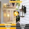 2-Pack Gold Exterior Motion Wall Sconces, Outdoor Waterproof Wall Light