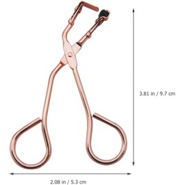 2 Piezas Pinza Rizadora de Pestañas de Metal y Silicona, Portátil Fácil de Usar, Resistente al Desgaste y Rotura, Accesorio de Maquillaje