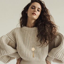 Kakonia 6Pcs Gold Long Necklaces for Women Tassel Pendant Necklace Circle Knot Bar Feather Leaf Sweater Necklace Statement Necklace for Women