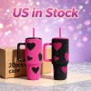 Us 40 OZ Sparkle Rhinestone Easy Clean Water Bottle 20oz