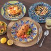 vancasso 12 Pieces Dinnerware Sets, Plates and Bowls Set, Porcelain
