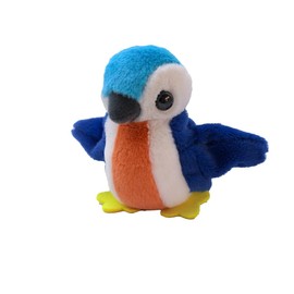 Ataica Flapping Chirping Bird Cat Toy(Non-Flying), USB Charging, Touch Activated Plush Toy,Simulates Bird Wing Flapping and Sounds, for Cats,Dogs & Small Pets (Small, Blue Dove)