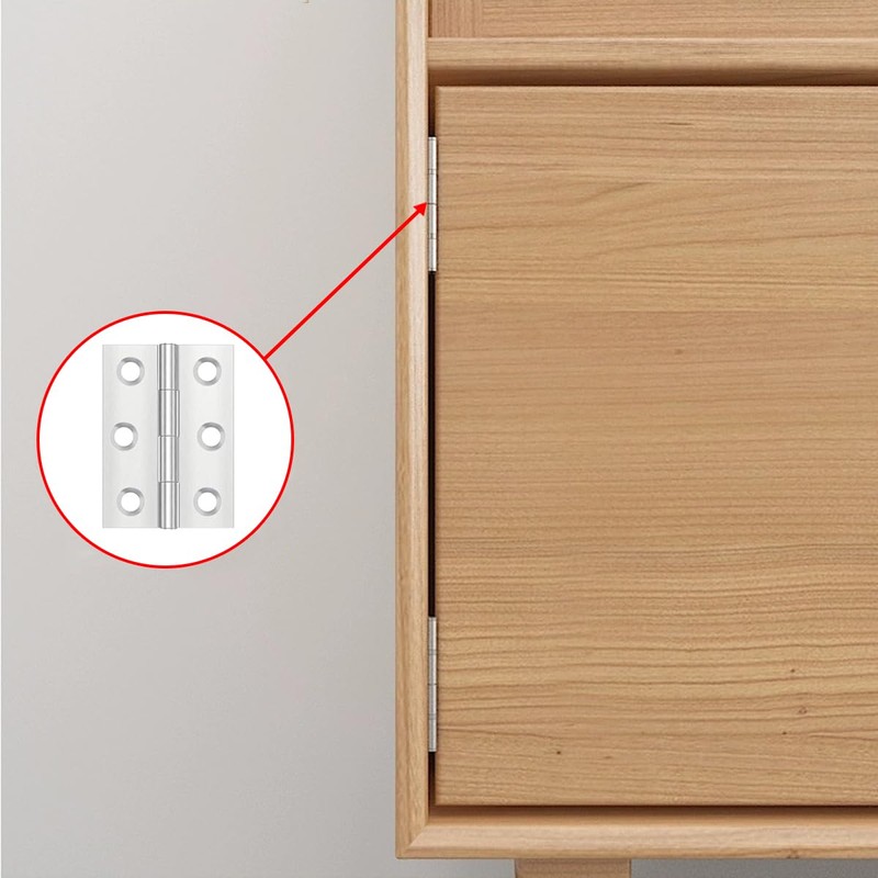 Pack of 4 Hinges Foldable 66 mm × 38 mm,