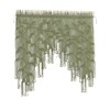 M MANUAL Macrame Valance Curtain for Kichen Windows 33.46x37.4Inch Farmhouse