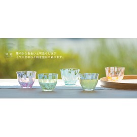 Tsugaru biidoro Calves gurasu 冷茶 Glasses 170ml Sakura f71791