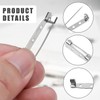 SYEYCW 250 Pcs Brooch Pins, Brooch Backs, Silver Badge Pin