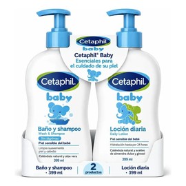 Cetaphil Baby Wash Y Loción Suave Para Piel Sensible 399 Ml