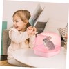 WOONEKY Chinchilla Sand Bath House for Pets Plastic Hamster Bathtub