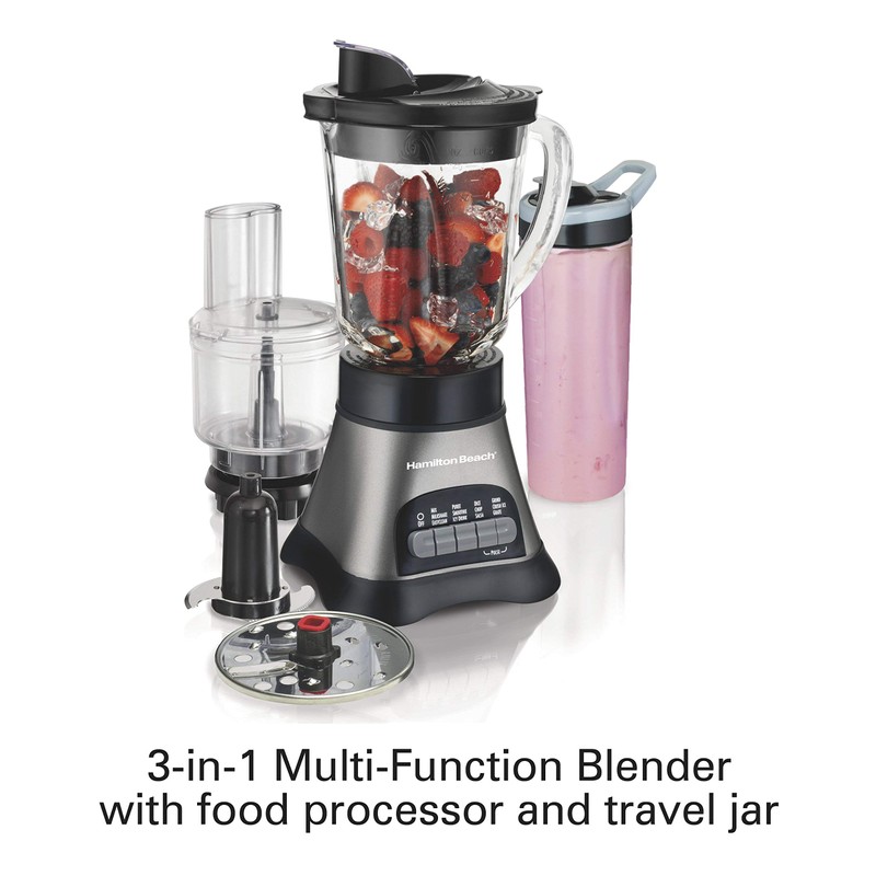 Hamilton Beach Blender and Food Processor Combo for Shakes &