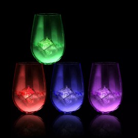 ice flash Rainbow Flashing Light Up LED Ice Cube 6 colors 12-48  lowest prices on line - 48 pack