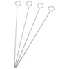 Harold Import Co. 43169 Ring-Handle Top Reusable Barbecue and Grilling Shish Kabob Skewers, 12-Inches Long, Set of 4