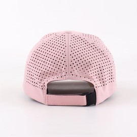 LLmoway Pink Baseball Cap Breathable Quick Dry Low Profile Adjustable for Unisex Adult Sports Outdoor Summer Sun Protection