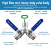 SNUTUYA 304 Stainless Steel Garden Hose Splitter 2 Way Heavy
