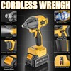 Muylux 4.0Ah Battery Cordless Impact Wrench, Brushless 1/2 Impact Gun,