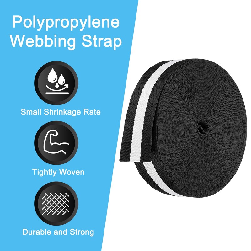 PATIKIL 11 Meters Webbing, 38mm Polypropylene Webbing Strap Heavy Webbing