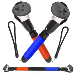 EUCARLOS Long Arms for Gorilla Tag, 3-in-1 Extensions Grips for Meta Quest 3 Controller Accessories, Dual Handles Grips Compatible with Oculus Quest 3 VR Games Sticks for Beat Saber