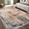 Merelax 4x6 Washable Area Rug for Living Room, Beige Boho